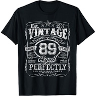 Men's cotton T-shirt Vintage 1937 Limited Edition Shirt 89 Year Old 89th Birthday T-Shirt