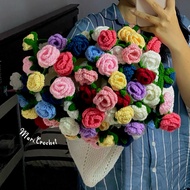 [Mari.Crochet] Flower Bouquet Crochet Blanket 1 Meter