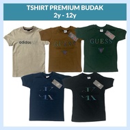 Tshirt Premium Sulam / Timbul 2y-12y