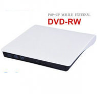 拉絲USB外置DVD刻錄機新款新機芯光驅 台式通用（白色）