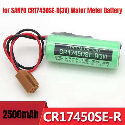 2500mAh for SANYO CR17450SE-R(3V) Water Meter Battery