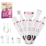 RUIM 5-in-1 Women's Electric Shaver & Hair Trimmer Kit - for Legs, Underarms, Bikini Line, Face & Bo