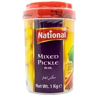National Achar Fresh Mix Vegetable and Herbs Pickel in Mustard Oil, 1kg (Assorted)