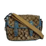 二手COACH 6849 COACH經典款肩背包，米色，斜背包