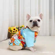 GOU-HOME Dog Clothes Pet Clothes for French Bulldog Summer Thin Style Hair Loss Prevention Abrasionp