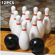 Bộ bowling 10 pins 2 ball, Đồ chơi bowling cho trẻ em Đồ chơi thể thao trong nhà và ngoài trời, Phiê