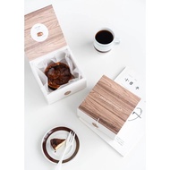 Imitation wooden box 4/5-6 inch/Imitation wooden box Influencer Basque Cheesecake Packaging Gift box