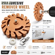 BENEKIY Decal Eraser Wheel, 20mm Rubber Eraser Wheel Car Adhesive Remover,  Soft Wheel Sticker Remov