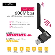 Ursa Mart ✮ EDUP AC600 Dual Band  (2.4 GHz + 5 GHz) ✮ Wireless USB Wi-Fi Adapter ✮ 600Mpbs ✮ High Sp