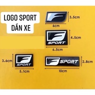 F SPORT STICKER LOGO for high-end car rear