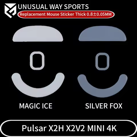 UnusualWaySports Mouse Skates Feet Pulsar X2H X2V2 MINI 4K Cambered Surface PTFE Anti Collapse Magic