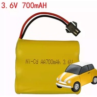3.6v 700mAh SM-2pin Battery Rechargeable for RC Toys