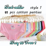 11pcs Panties Underwear Woman Lady
