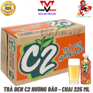 Trà Xanh C2 Hương Đào Thùng 24 Chai 225Ml