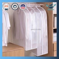 Wardrobe Plastic Dust Cover Rack Hanging For Cloth  |  Penyimpan Baju Plastik Gantung Dalam Almari Kalis Habuk