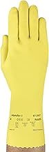 AlphaTec 87-297 Chemical Protection Gloves - L, Yellow (Case of 144)