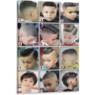 Posters Boy's Fashion Hair Poster Salon Hairdressing Poster Kids Barbershop Poster Canvas Wall Art P