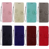 For Samsung Galaxy A02s A02 M02 M02s A72 A52 A42 A12 A32 A21s M51 Case Leather Flip Cover 3D Flower 