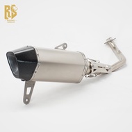Suitable for SYM Husky ADV300 Dominator Carbon Fiber Tail Mouth Motorcycle Exhaust Pipe Full System 