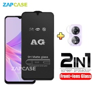 2in1 Tempered Glass Anti Glare Oppo A78 5G Free Tempered Glass Camera