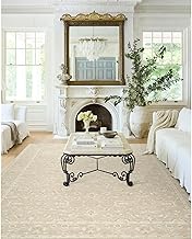Livabliss Asha Traditional Oriental Area Rug, 2'7" x 7'10",Oatmeal/Off-White