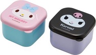 Skater - Sanrio - 日本製 Sanrio Skater Kuromi My Melody 可羅米 迷你 小食盒 食物儲存盒 2個迷你食品零食儲存容器配菜食物儲存盒 (130ml x 2