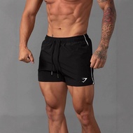 GYMSHARK Fitness Shorts Men's Summer Quick-Drying Breathable Thin Style Running Cycling Breathable T
