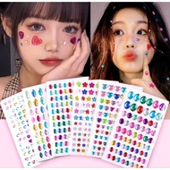Sunshine Face Sticker Jewelry Crystal Gem Stickers