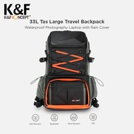 K&f KNF Concept 33L Large Travel Backpack Waterproof Photography Bag