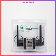 DENCO LEVER LOCKSET (DC601) MATT BLACK (JLUCKY)