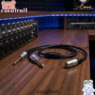 COCOFRUIT 1/8 Inch to 1/4 Stereo Splitter Y Cable, Gold Plated 19.7in 3.5mm Female to Dual 6.35mm Ma