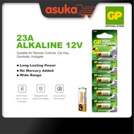 GP Battery Super Alkaline 12V 23A/A23/MN21 Suitable for Remote Controls, Car Key, Doorbells, Autogate (Card of 5)