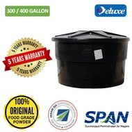 300/400 Gallon Deluxe Polyethylene Round type Water Tank