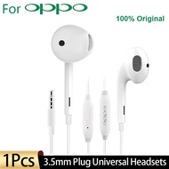 Original OPPO R11 Headsets with 3.5mm Plug Wire Controller Earphone for Xiaomi Huawei OPPO R15 OPPO Find X F7 F9 OPPO R17