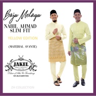 [YELLOW SET] Baju Melayu Nabil Ahmad 2022 Avante by JAKEL Baju Melayu Cekak Musang Baju Raya Slim Fit Direct HQ Post