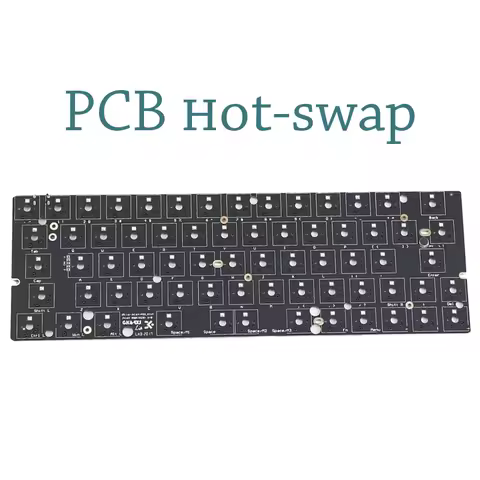 GK61X/XS GK64X/XS PCB Hot Swap RGB Mechanical Keyboard PCB Tyce-C Wired Independent Driver Wired