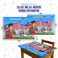 ✨1 DAY SHIP✨ ALAS MEJA MURID - EDISI MERDEKA / TEBAL 380GSM / KALIS AIR / PAK-21 / PATRIOTIK / LAPIK