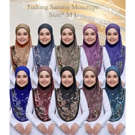 TUDUNG SARUNG NC EXCLUSIVE CORAK ALA ARIANI SAIZ M DAN L