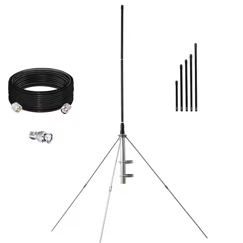 FM Broadcast Antenna GP100 1/4 Wave 87-108MHz Omni Outdoor Waterproof Antenna