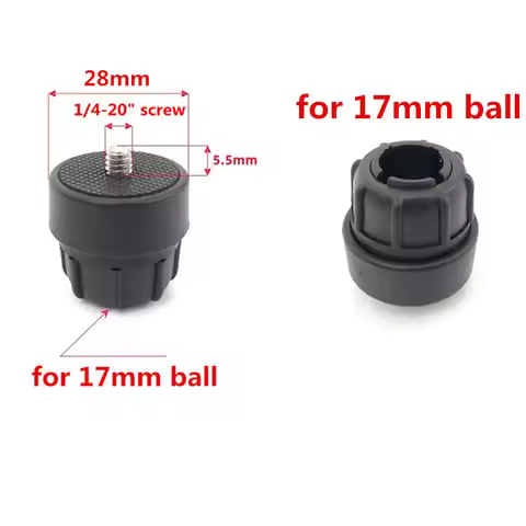 1/4 Camera Screw Adapter to 17mm ball round dead angle suitable for phone holder Tablet Stand Live s