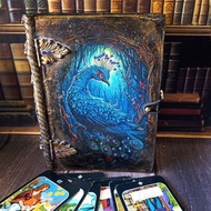 孔雀盒書、撲克牌盒、孔雀塔羅牌盒、孔雀羽毛、珠寶盒