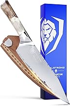 DALSTRONG Chef Knife - 8 Inch - Valhalla Series - 9CR18MOV HC Steel - White Resin & Wood Handle - w/