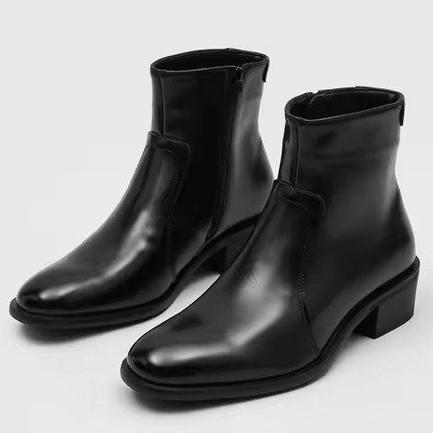 Men Leather Boots Chelsea New Designer Chelsea Boots for Men Fashion Casual Leather Ankle Boots Outd