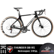 จักรยานเสือหมอบ TWITTER รุ่น THUNDER DB RS 24 Sp. (ตัวถังคาร์บอน เกียร์ 24 สปีดดิสเบรคน้ำมัน Zoomน้ำ