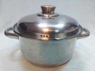 (H12)二手廚房用品~Chieh Pao 潔豹 不銹鋼鍋 湯鍋~直徑20 不含鍋蓋高10公分~