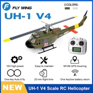 Helikopter Rc Flywing Uh1 V4 Rtf 16v Motor Tanpa Brushless Modul Gps M10 10ch Dengan Sistem Pengawal