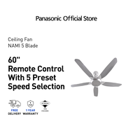 PANASONIC F-M15E2 Ceiling Fan Nami 5 Blades (60") F-M15E2 Life Solutions