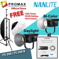 Original Nanlite FS-300 / FS-300B AC LED Studio Light Daylight Bi-color Photography Video FS300