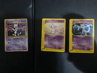 絕版Pokémon Card TCG base set Mew Mewtwo slowpoke slowbro slowking Wobbuffet Misdreavus Unknown✨Pokémo