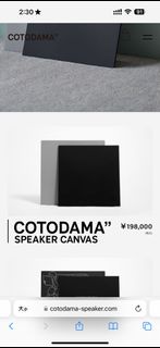COTODAMA Black & Silver Lyric Canvas Speaker